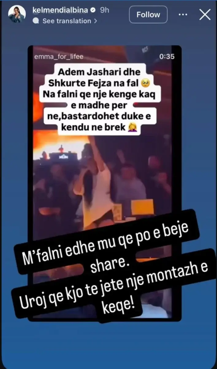 Këndoi “Mora Fjalë”, Albina Kelmendi kritikon performancën e Eglit: Uroj të jetë ndonjë mo...